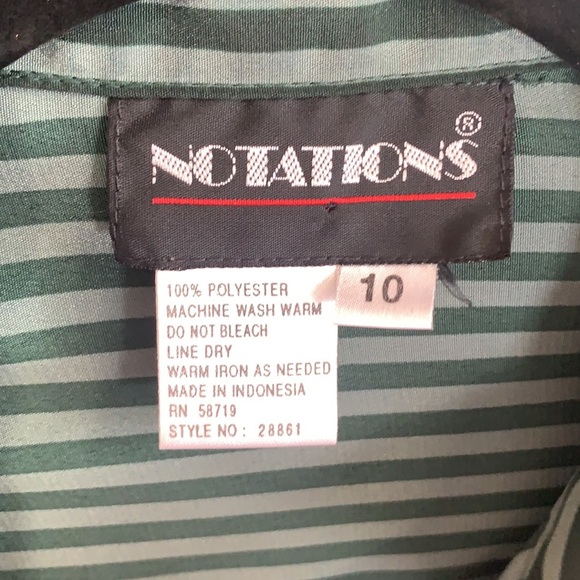 Green button down shirt with patches - Picture 5 of 5